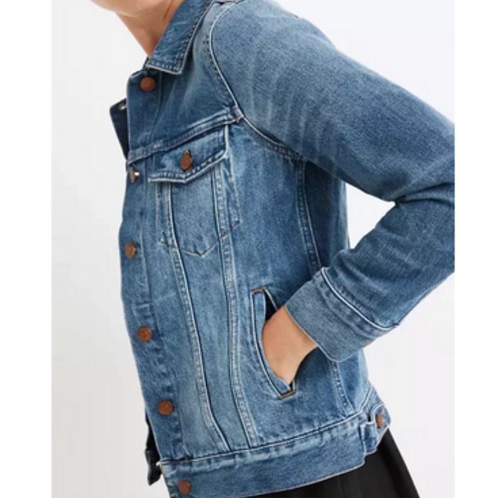Madewell The Jean Denim Jacket in Pinter Wash Size S